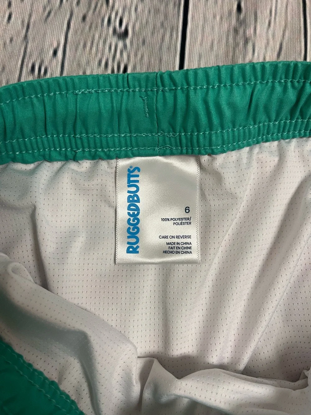 Rugged Butts swim trunks size 6